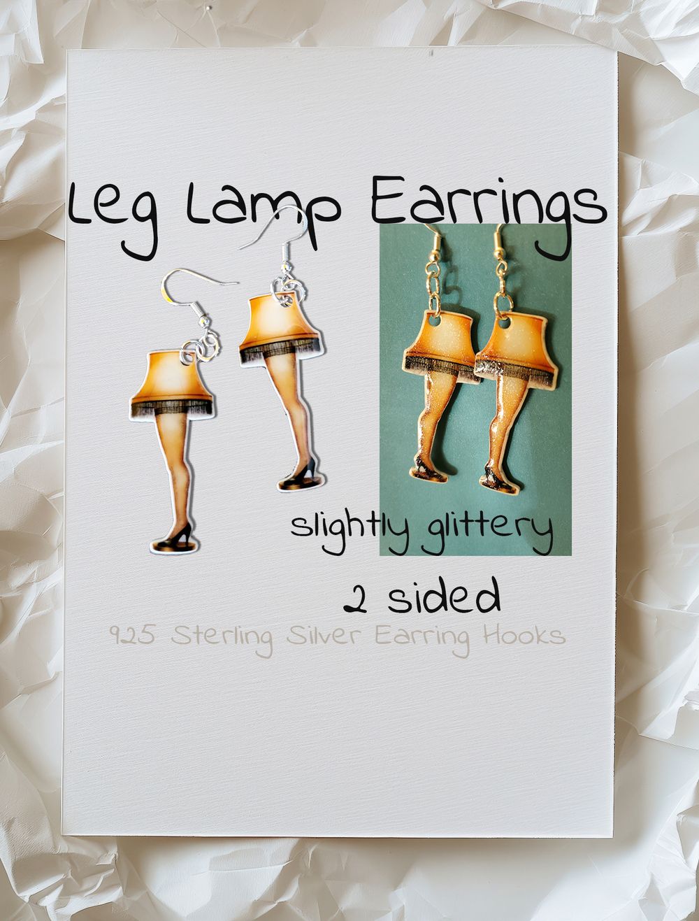 Leg Lamp Earrings 